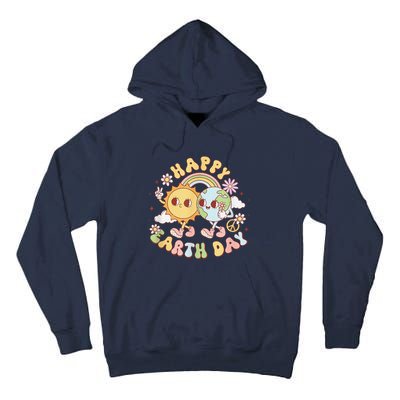 Wave Groovy Happy Earth Day 2024 Make Earth Day Every Day Tall Hoodie