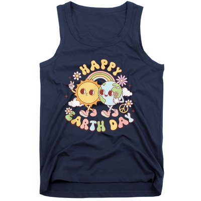 Wave Groovy Happy Earth Day 2024 Make Earth Day Every Day Tank Top