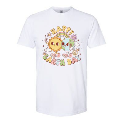 Wave Groovy Happy Earth Day 2024 Make Earth Day Every Day Softstyle® CVC T-Shirt