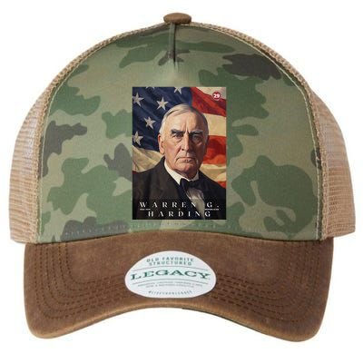 Warren G. Harding 29th President Of The United States Portrait Legacy Tie Dye Trucker Hat