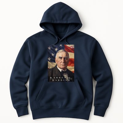 Warren G. Harding 29th President Of The United States Portrait Hoodie