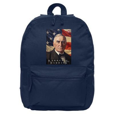 Warren G. Harding 29th President Of The United States Portrait 16 in Basic Backpack