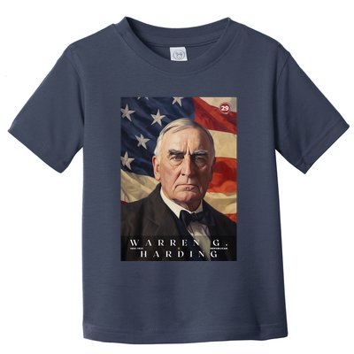 Warren G. Harding 29th President Of The United States Portrait Toddler T-Shirt