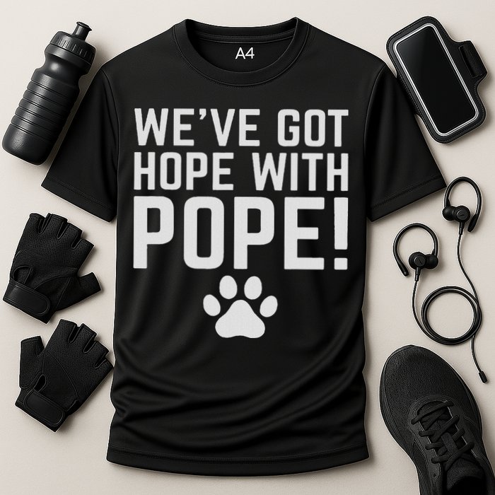 We've Got Hope With The Pope Kentucky S We've Got Hope With The Pope Kentucky Paw Print Performance Shirt