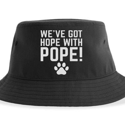 We've Got Hope With The Pope Kentucky S We've Got Hope With The Pope Kentucky Paw Print Sustainable Bucket Hat