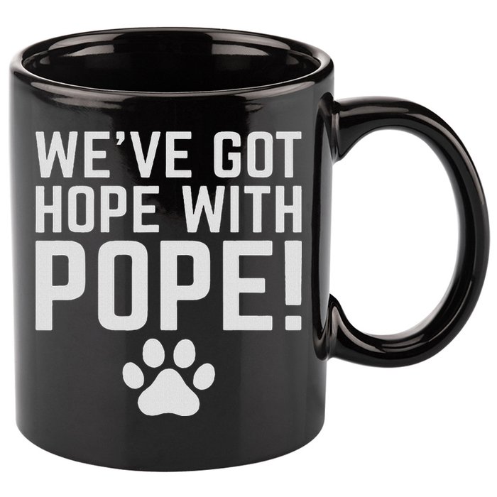 We've Got Hope With The Pope Kentucky S We've Got Hope With The Pope Kentucky Paw Print 11oz C Handle Ceramic Mug