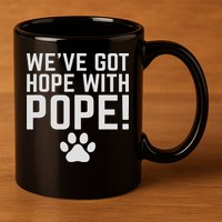 We've Got Hope With The Pope Kentucky S We've Got Hope With The Pope Kentucky Paw Print 11oz C Handle Ceramic Mug