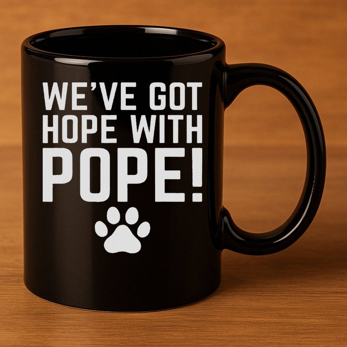 We've Got Hope With The Pope Kentucky S We've Got Hope With The Pope Kentucky Paw Print 11oz C Handle Ceramic Mug