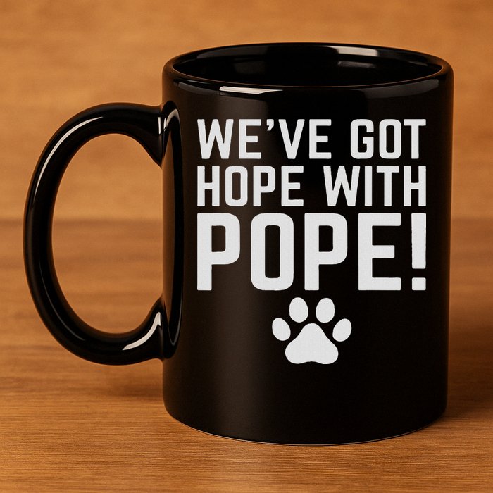 We've Got Hope With The Pope Kentucky S We've Got Hope With The Pope Kentucky Paw Print 11oz C Handle Ceramic Mug