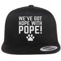 We've Got Hope With The Pope Kentucky S We've Got Hope With The Pope Kentucky Paw Print Flat Bill Trucker Hat