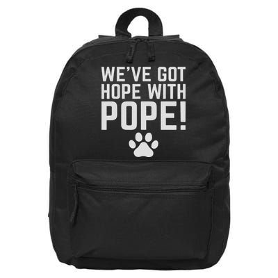 We've Got Hope With The Pope Kentucky S We've Got Hope With The Pope Kentucky Paw Print 16 in Basic Backpack