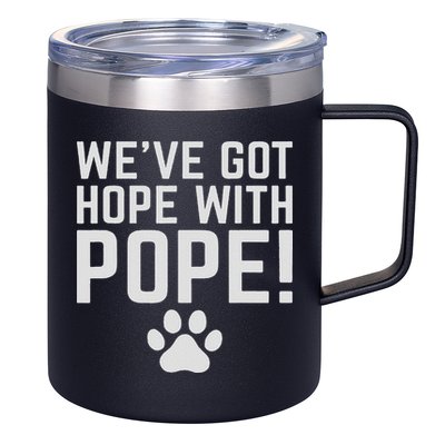 We've Got Hope With The Pope Kentucky S We've Got Hope With The Pope Kentucky Paw Print 12oz Stainless Steel Coffee Mug