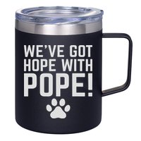 We've Got Hope With The Pope Kentucky S We've Got Hope With The Pope Kentucky Paw Print 12oz Stainless Steel Coffee Mug
