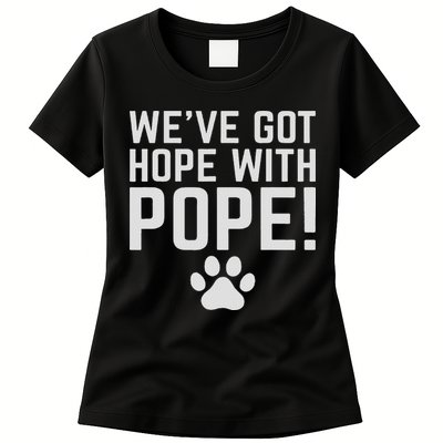 We've Got Hope With The Pope Kentucky S We've Got Hope With The Pope Kentucky Paw Print Womens T-Shirt