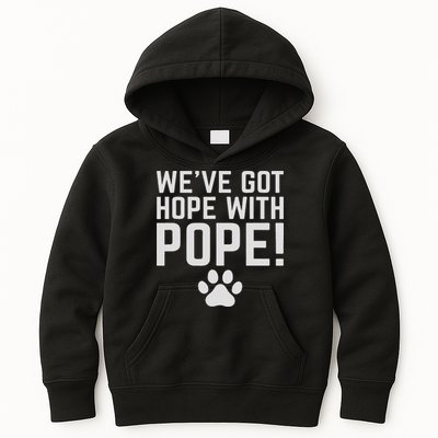 We've Got Hope With The Pope Kentucky S We've Got Hope With The Pope Kentucky Paw Print Kids Hoodie