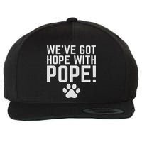 We've Got Hope With The Pope Kentucky S We've Got Hope With The Pope Kentucky Paw Print Wool Snapback Cap