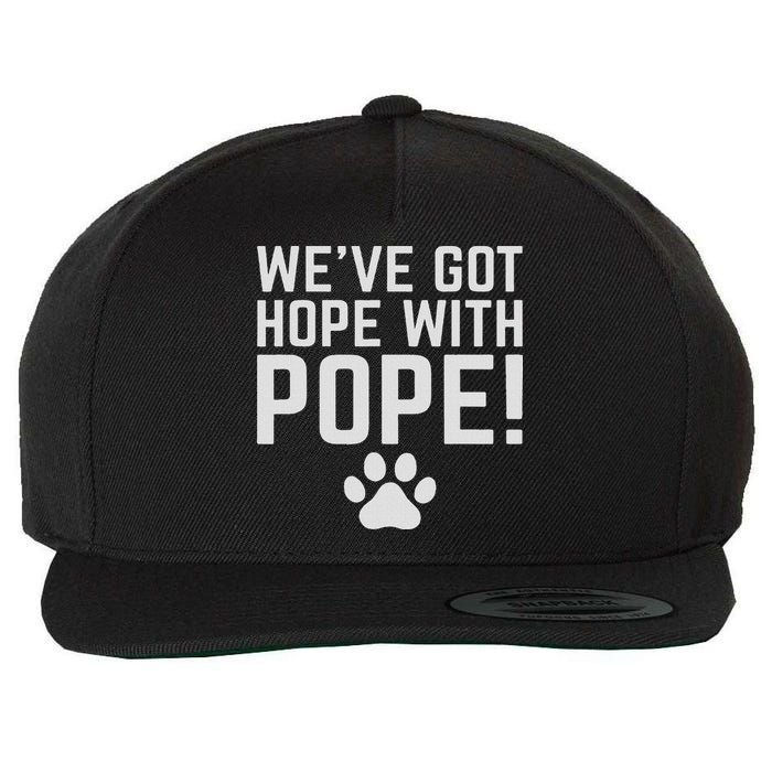 We've Got Hope With The Pope Kentucky S We've Got Hope With The Pope Kentucky Paw Print Wool Snapback Cap