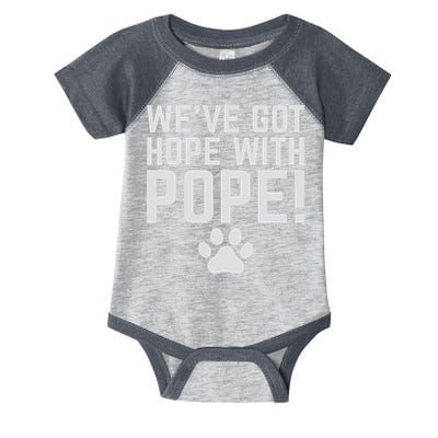 We've Got Hope With The Pope Kentucky S We've Got Hope With The Pope Kentucky Paw Print Infant Baby Jersey Bodysuit