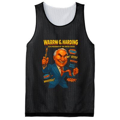 Warren G Harding The Presidential Chronicles Mesh Reversible Basketball Jersey Tank
