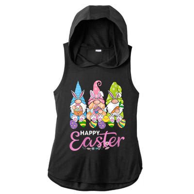 Wo Gnome Happy Easter Shirt Wo Happy Easter Outfit Happy Easter Girls Ladies PosiCharge Tri-Blend Wicking Draft Hoodie Tank