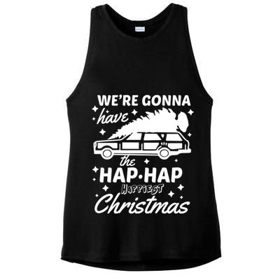 We're Gonna Have The Hap Hap Happiest Christmas Ladies PosiCharge Tri-Blend Wicking Tank