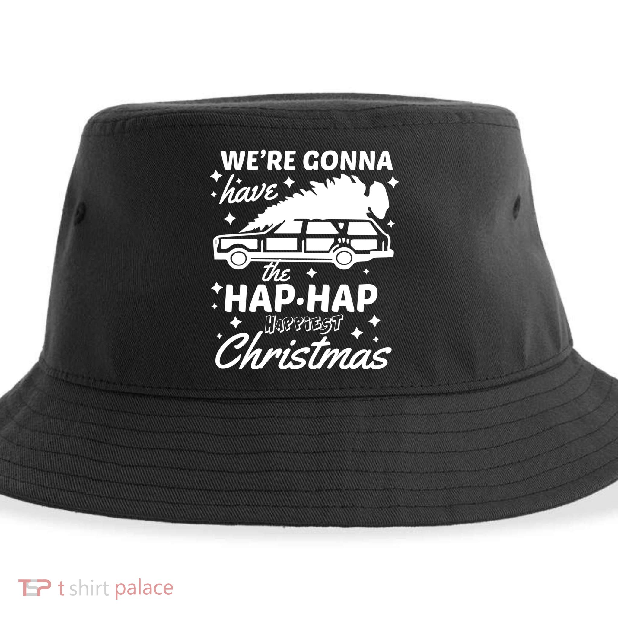 We're Gonna Have The Hap Hap Happiest Christmas Sustainable Bucket Hat