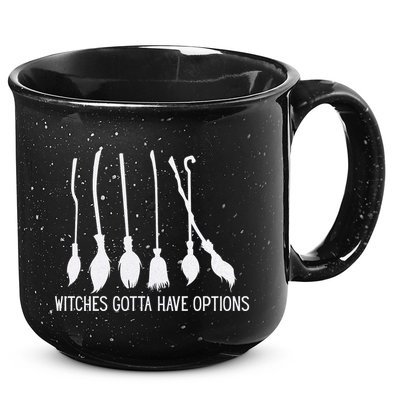 Witches Gotta Have Options Funny Halloween 15oz Campfire Ceramic Mug