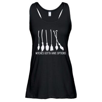 Witches Gotta Have Options Funny Halloween Ladies Essential Flowy Tank