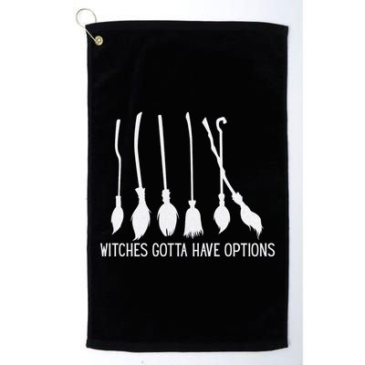 Witches Gotta Have Options Funny Halloween Golf Towel