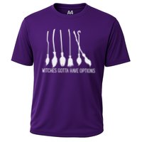 Witches Gotta Have Options Funny Halloween Cooling Performance Crew T-Shirt