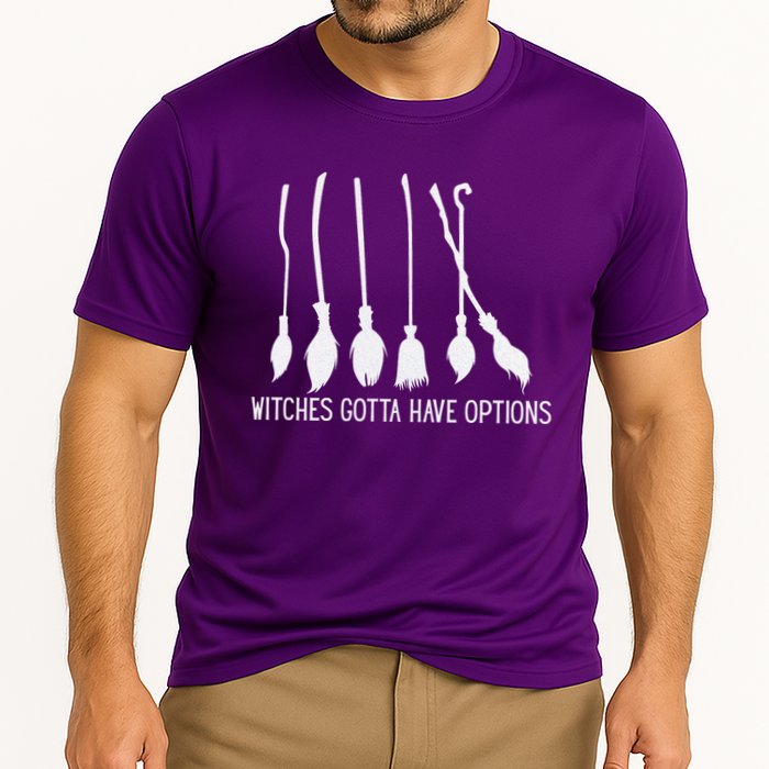 Witches Gotta Have Options Funny Halloween Cooling Performance Crew T-Shirt