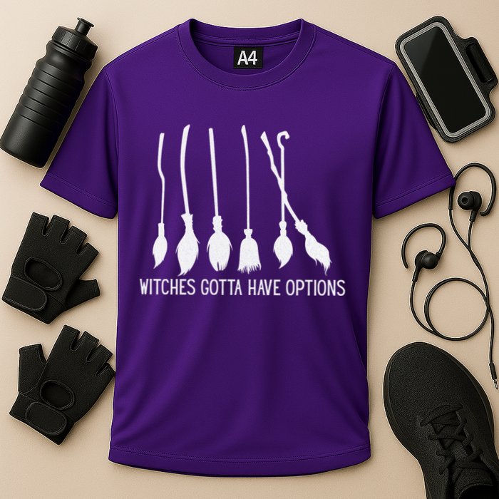 Witches Gotta Have Options Funny Halloween Cooling Performance Crew T-Shirt