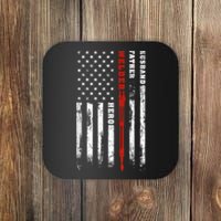 Welder Gift Husband Father Welder Hero American Flag Coaster