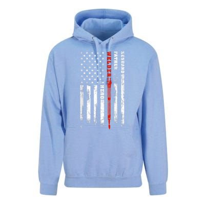 Welder Gift Husband Father Welder Hero American Flag Unisex Surf Hoodie