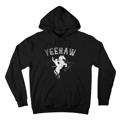 Western Gift Horse Bull Riding Rodeo Yeehaw Cowboy Hoodie