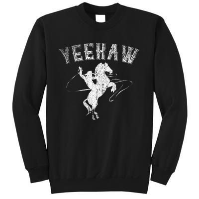 Western Gift Horse Bull Riding Rodeo Yeehaw Cowboy Sweatshirt