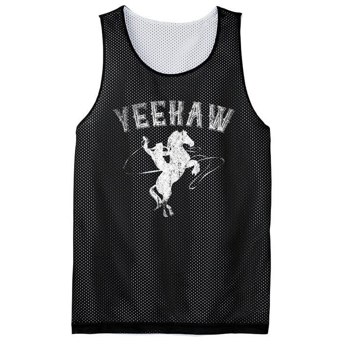 Western Gift Horse Bull Riding Rodeo Yeehaw Cowboy Mesh Reversible Basketball Jersey Tank