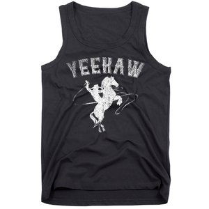 Western Gift Horse Bull Riding Rodeo Yeehaw Cowboy Tank Top