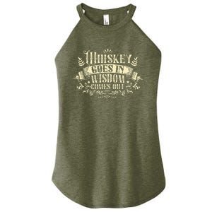 Whiskey Goes In Wisdom Comes Out Drinker Women's Perfect Tri Rocker Tank