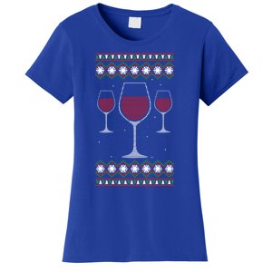 Wine Glass Ing Alcohol Ugly Xgiftmas Cool Christmas Funny Gift Women's T-Shirt