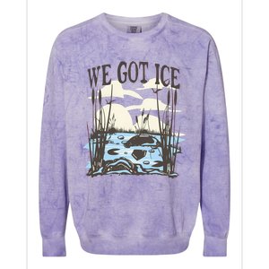 We Got Ice Home Of The Blue Heron Colorblast Crewneck Sweatshirt