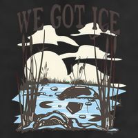 We Got Ice Home Of The Blue Heron 7 Panel Mesh Trucker Snapback Hat
