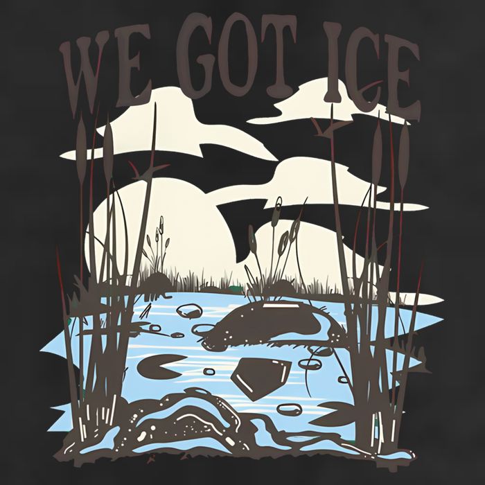 We Got Ice Home Of The Blue Heron 7 Panel Mesh Trucker Snapback Hat