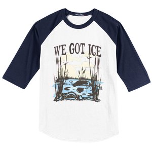 We Got Ice Home Of The Blue Heron Baseball Sleeve Shirt