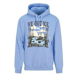 We Got Ice Home Of The Blue Heron Unisex Surf Hoodie