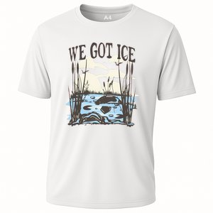 We Got Ice Home Of The Blue Heron Cooling Performance Crew T-Shirt