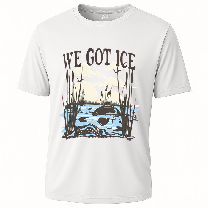 We Got Ice Home Of The Blue Heron Cooling Performance Crew T-Shirt