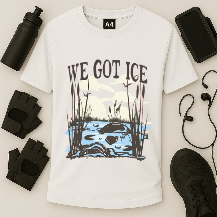 We Got Ice Home Of The Blue Heron Cooling Performance Crew T-Shirt