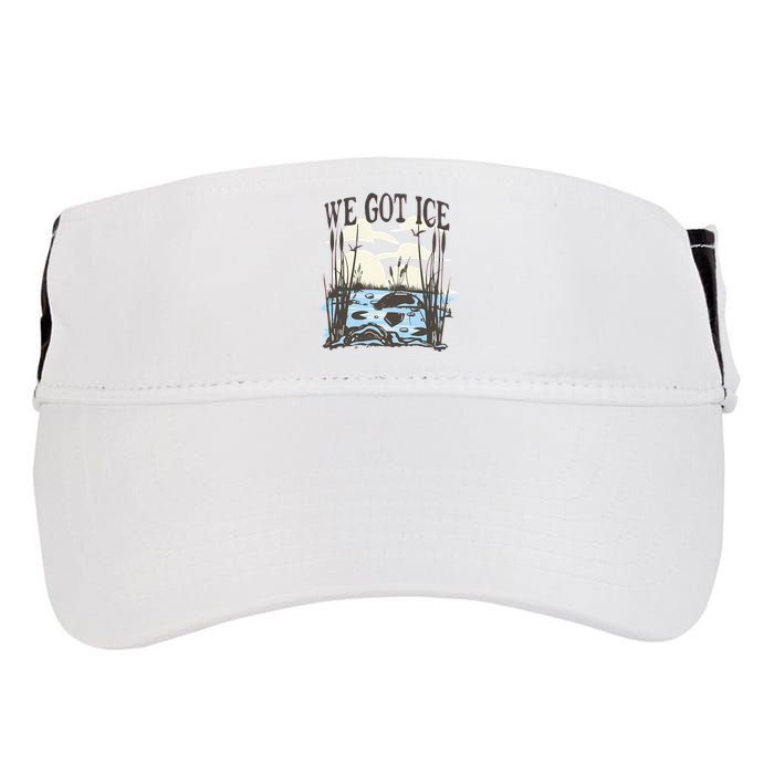 We Got Ice Home Of The Blue Heron Adult Drive Performance Visor