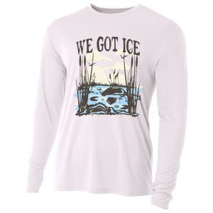 We Got Ice Home Of The Blue Heron Cooling Performance Long Sleeve Crew